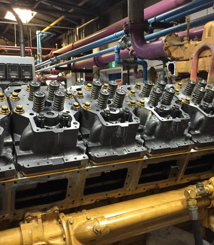 Top end overhaul, power plant in northern Canada.