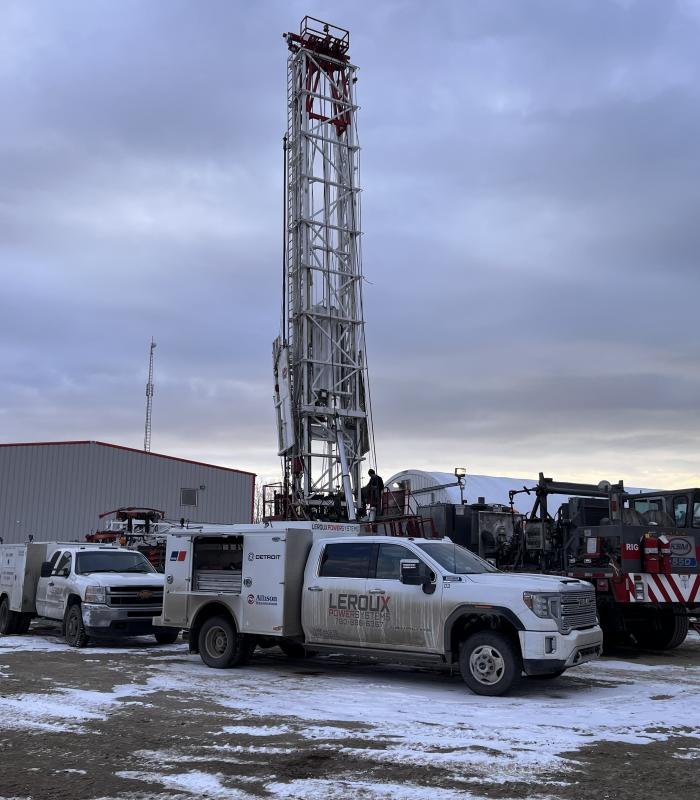 Engine replacement Detroit S60 Service Rig